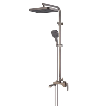Душова колона зі змішувачем Koer KB-56037-07 3 функції (Колір графіт) (KR6002)