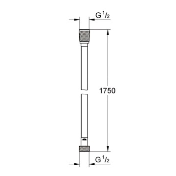 Душовий шланг Grohe Silverflex 1750 мм (28388KF1)