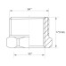 Футорка 1/2 "х3 / 4" Koer KF.F0608.WN без нікелю (KR2985)