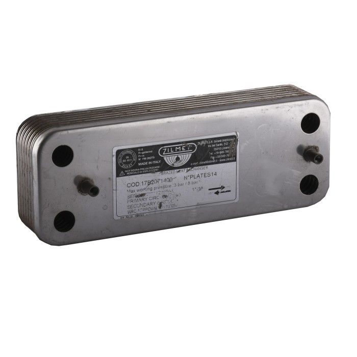 Теплообмінник паяний Zilmet ZB207 14пл. 17B2071400 Теплообмінник паяний Zilmet ZB207 14пл. 17B2071400