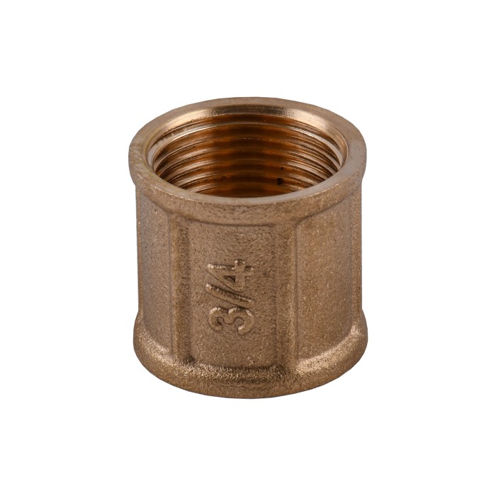 Муфта 3/4″ВВ латунна LM441S OPTIMUM Муфта 3/4″ВВ латунна LM441S OPTIMUM