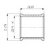 Муфта 3/4″ВВ латунна LM441S OPTIMUM
