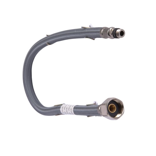 Шланг підключення короткий, коротка голка Qtap (500х13,5х13,5) для змішувачів для раковини Vlasta New, Evia, Tern, Gemini  QT50013513549683