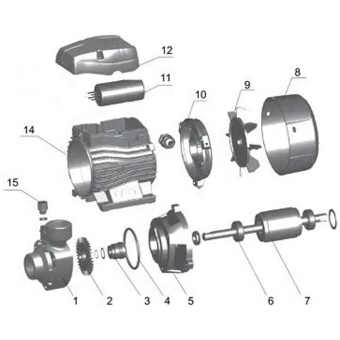Насос вихровий VOLKS pumpe QB60 NEW 0,37кВт Насос вихровий VOLKS pumpe QB60 NEW 0,37кВт