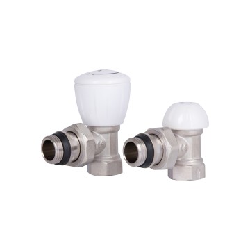Комплект радіаторних кранів Thermo Alliance Standart 1/2" ВН кутовий TAS232W15