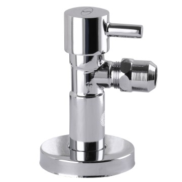 Кран напівобертовий кутовий з цангою SOLOMON 1/2″х 3/8″ Lazer 7076 ( 2 шт.)