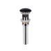 Донний клапан для раковини Qtap PU03O 225х70х70 Matt black з переливом