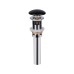 Донний клапан для раковини Qtap PU03O 225х70х70 Matt black з переливом
