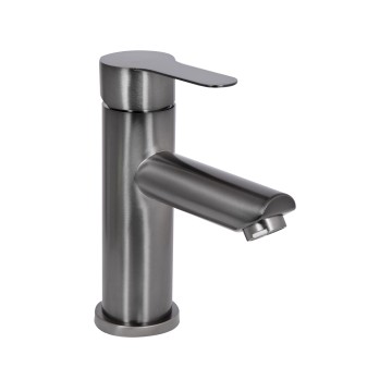 Змішувач для раковини Brinex Pure 001F низький  Gunmetal Black BRIPUR001FGRP