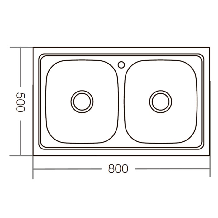 Мийка кухонна ZERIX Z8050D-08-180E DOUBLE (satin) (ZM0569) Мийка кухонна ZERIX Z8050D-08-180E DOUBLE (satin) (ZM0569)