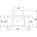 Трійник 1/2″ВЗЗ нікельований NT335S OPTIMUM