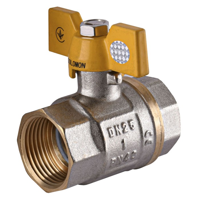 Кран кульовий прямий SOLOMON 1″ ВВ ЖБ PN40 В1007 Кран кульовий прямий SOLOMON 1″ ВВ ЖБ PN40 В1007