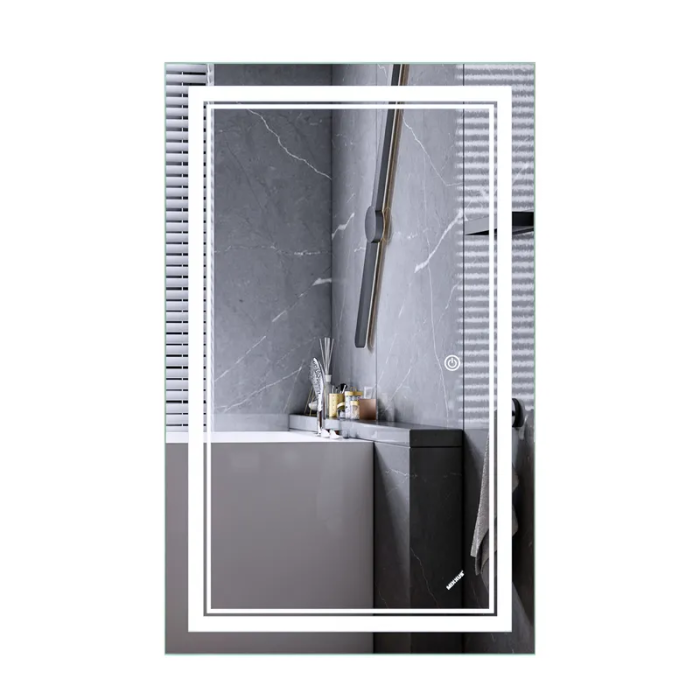 Дзеркало Mixxus Premium QUADRO MR20-50x80-Reverse з Led Touch, Anti-fog, димером, регулятором яскравості (MP6620) Дзеркало Mixxus Premium QUADRO MR20-50x80-Reverse з Led Touch, Anti-fog, димером, регулятором яскравості (MP6620)