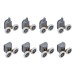 Душова кабіна без піддону Mixxus PLAIN SC01-90x90x185-TR CHROME прозоре скло 4мм (MI6899)