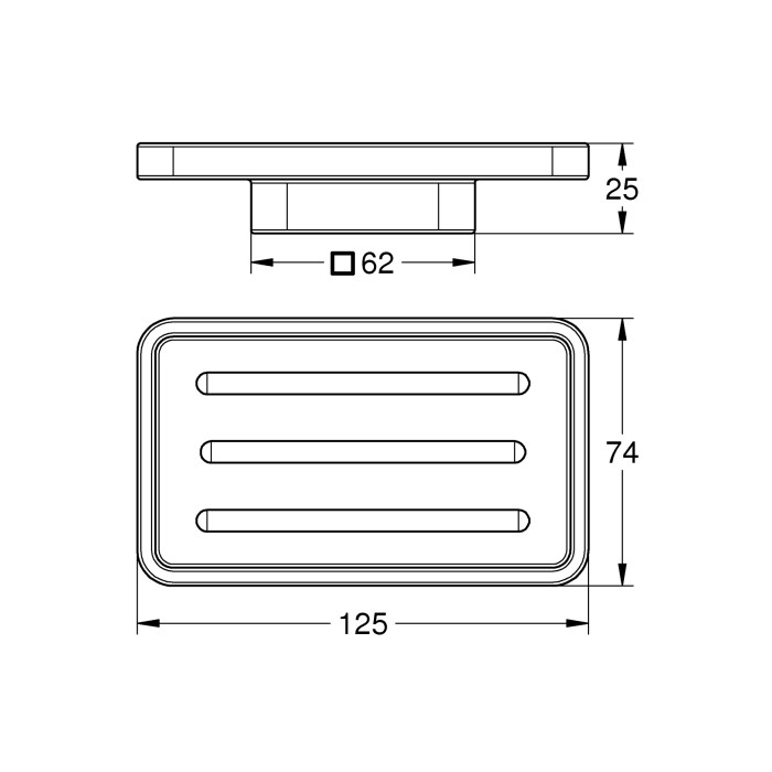 Мильниця Grohe Selection Cube (40806000) Мильниця Grohe Selection Cube (40806000)
