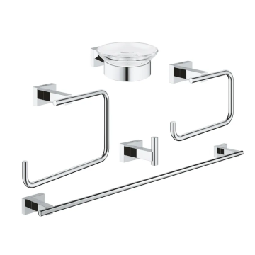 Набір аксесуарів 5 в 1 Grohe Essentials Cube New (40758001)