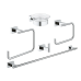 Набір аксесуарів 5 в 1 Grohe Essentials Cube New (40758001)