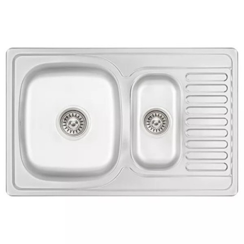 Кухонна мийка WEZER 7850(08) Deсоr 780x500x180 мм + сифон