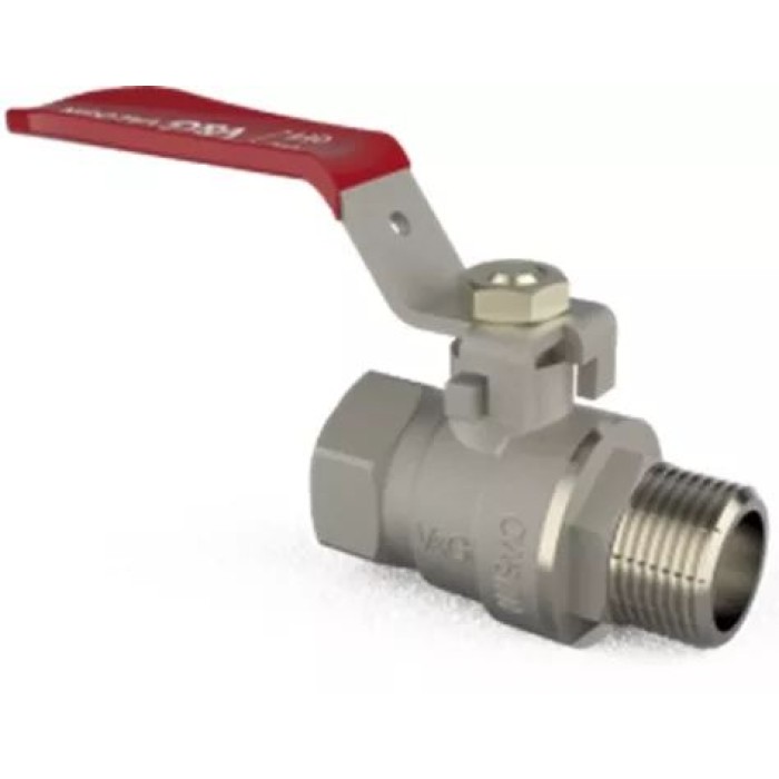 Кран кульовий V&G Optima 1" ВЗ (червона ручка) {12} Кран кульовий V&G Optima 1" ВЗ (червона ручка) {12}