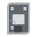 Дзеркало Mixxus Premium BEVEL MA02-90x65-Reverse з Led Touch, Anti-fog, димером (3-6,5kK) (MP6641)