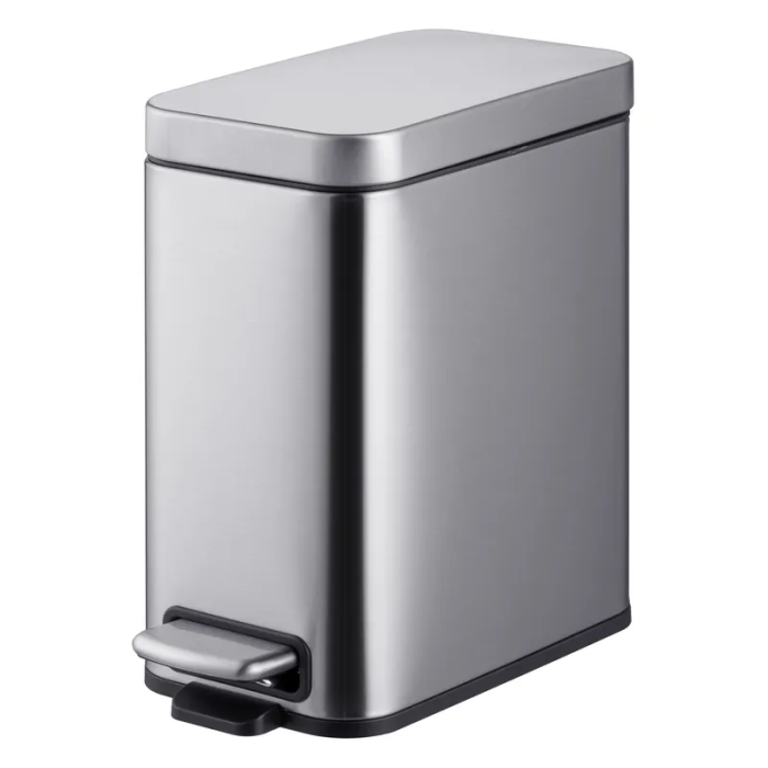 Відро для сміття з плавним закриттям прямокутне Mixxus Premium Quadro-TC0105 SS Color 5л колір нержавійка (MI7062) Відро для сміття з плавним закриттям прямокутне Mixxus Premium Quadro-TC0105 SS Color 5л колір нержавійка (MI7062)