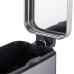 Відро для сміття з плавним закриттям прямокутне Mixxus Premium Quadro-TC0105 SS Color 5л колір нержавійка (MI7062)