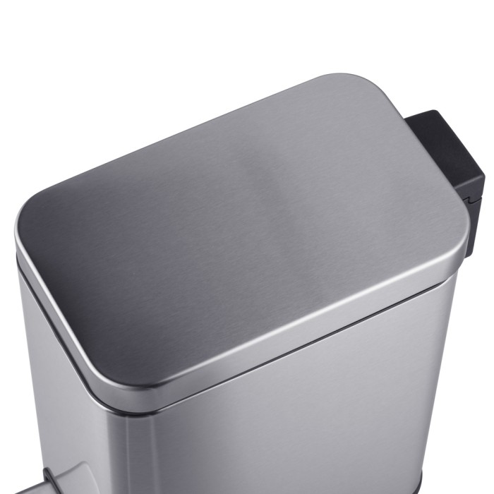 Відро для сміття з плавним закриттям прямокутне Mixxus Premium Quadro-TC0105 SS Color 5л колір нержавійка (MI7062) Відро для сміття з плавним закриттям прямокутне Mixxus Premium Quadro-TC0105 SS Color 5л колір нержавійка (MI7062)