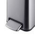 Відро для сміття з плавним закриттям прямокутне Mixxus Premium Quadro-TC0105 SS Color 5л колір нержавійка (MI7062)