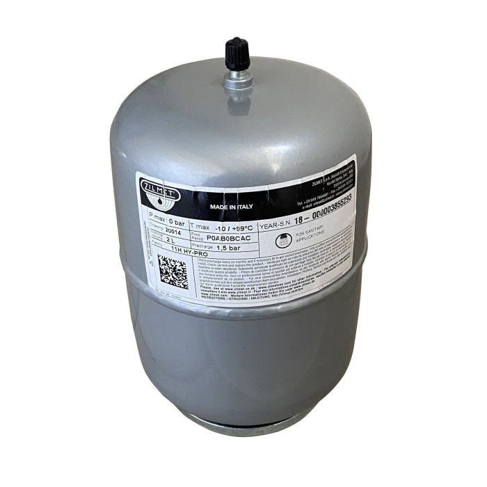 Гідроакумулятор зі змінною мембраною 2л Zilmet HY-PRO 10bar ( 11H0000200 ) Гідроакумулятор зі змінною мембраною 2л Zilmet HY-PRO 10bar ( 11H0000200 )