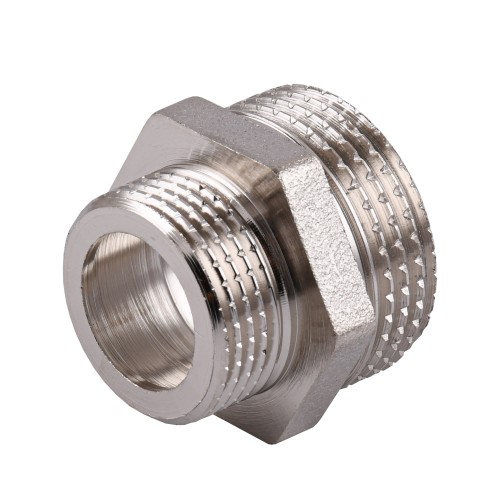 Ніпель редукційний 1″х3/4″ЗЗ нікельований під прокладку NN542G OPTIMUM