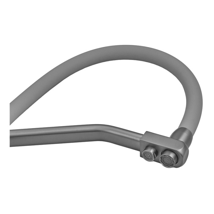 Змішувач для кухні з силіконовим виливом Zerix FUL-021 Graphite Refl.Gray з нерж. сталі SUS304 з виходом для пит.води (ZX6000) Змішувач для кухні з силіконовим виливом Zerix FUL-021 Graphite Refl.Gray з нерж. сталі SUS304 з виходом для пит.води (ZX6000)