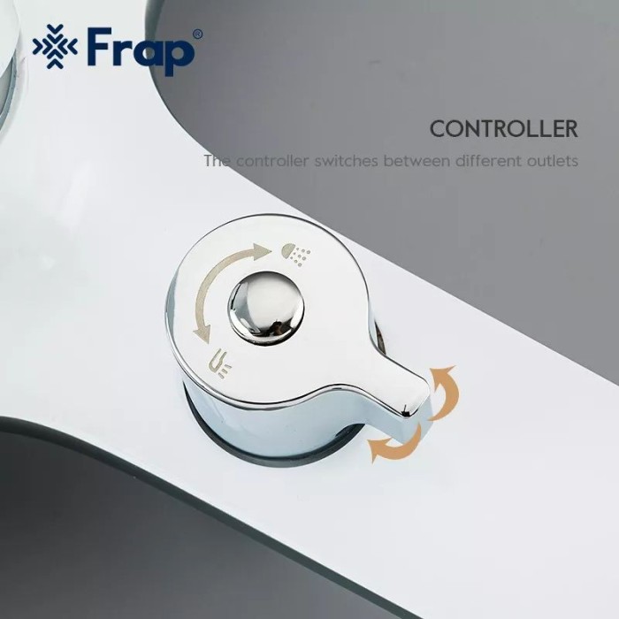 Змішувач для ванни Frap F3249, білий/хром Змішувач для ванни Frap F3249, білий/хром