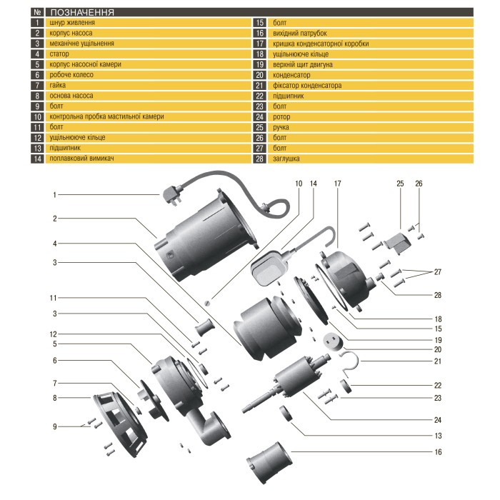 Насос фекальний Optima WQD8-12 0,9кВт Насос фекальний Optima WQD8-12 0,9кВт