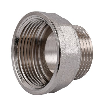 Перехідник редукційний 1 1/4″х1″ВЗ нікельований восьмигранний NK653O OPTIMUM