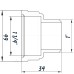 Перехідник редукційний 1 1/4″х1″ВЗ нікельований восьмигранний NK653O OPTIMUM