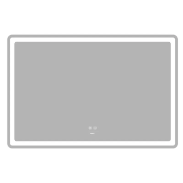 Дзеркало Zerix Mirra MR05-120x80 з LED Touch, Anti-fog, димером, регулятором яскравості (ZX6061)