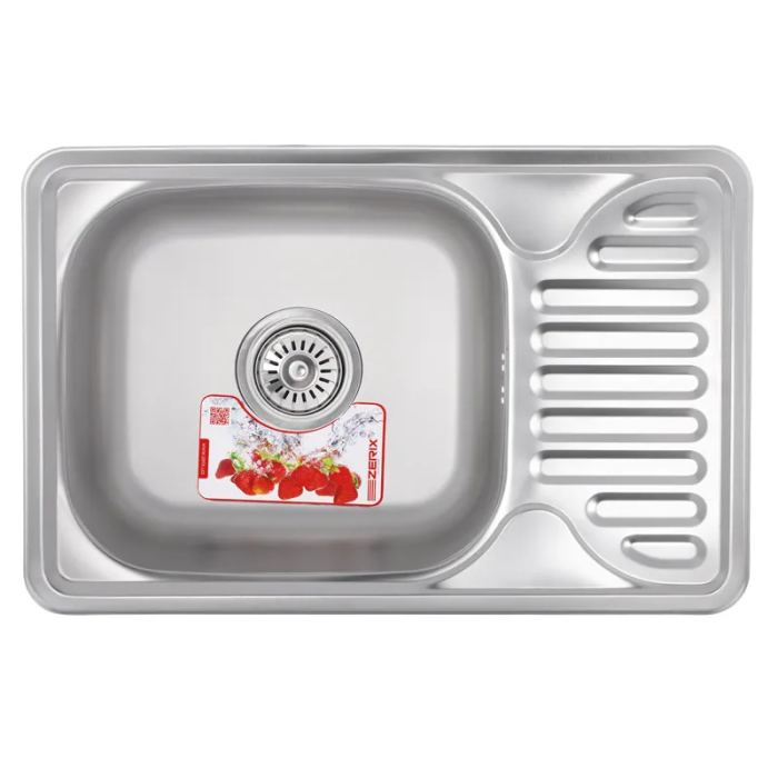 Мийка кухонна ZERIX Z6642-08-180E (satin) (ZX1600) Мийка кухонна ZERIX Z6642-08-180E (satin) (ZX1600)