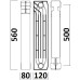 Радіатор біметалевий секційний QUEEN THERM 500/120 (кратно 10)