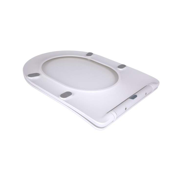 Сидіння для унітаза підлогового (Vlasta) 560×363×30 мм, White, з мікроліфтом, Slim Duroplast, Quick Release QT28228300W3 Qtap Сидіння для унітаза підлогового (Vlasta) 560×363×30 мм, White, з мікроліфтом, Slim Duroplast, Quick Release QT28228300W3 Qtap