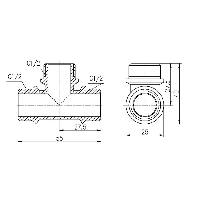 Трійник Thermo Alliance Forte 1/2" ЗЗ SF36715 Трійник Thermo Alliance Forte 1/2" ЗЗ SF36715
