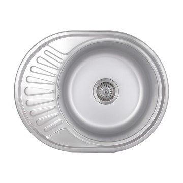 Кухонна мийка Brinex 5745 0,8 мм Satin (BRIN5745SAT08)