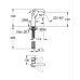 Змішувач одноважільний для раковини M-Size Grohe Essence (24176KF1)