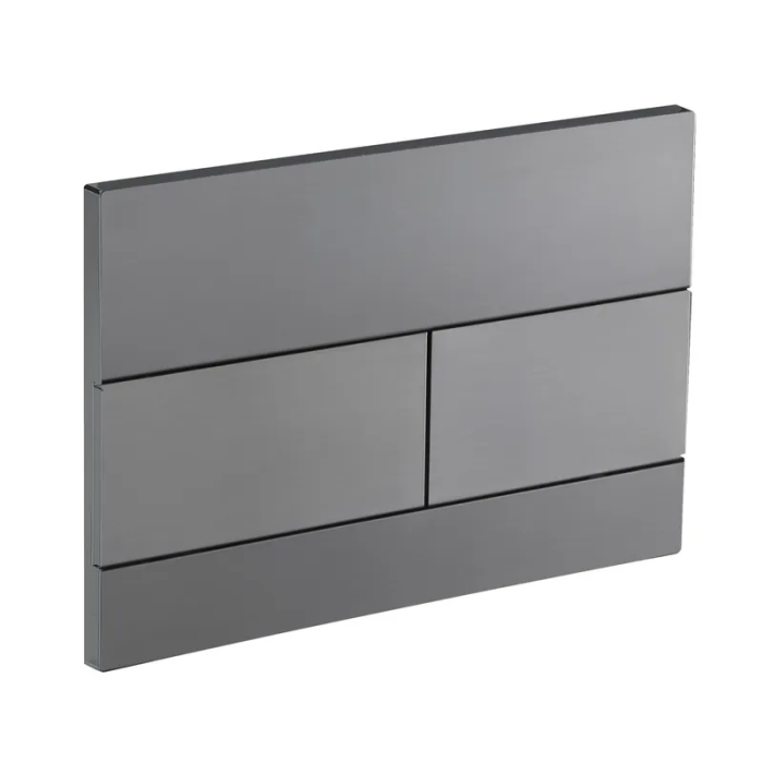 Панель змиву Koer KT-0603-07 240x160x10mm пластикова, кнопка лінійна (колір графіт) (KR5321) Панель змиву Koer KT-0603-07 240x160x10mm пластикова, кнопка лінійна (колір графіт) (KR5321)