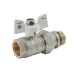 Кран кульовий з американкою Nolf classic NFC.963-06-1/2" FM ГШМ WHITE "антипротікання" (NF3160)
