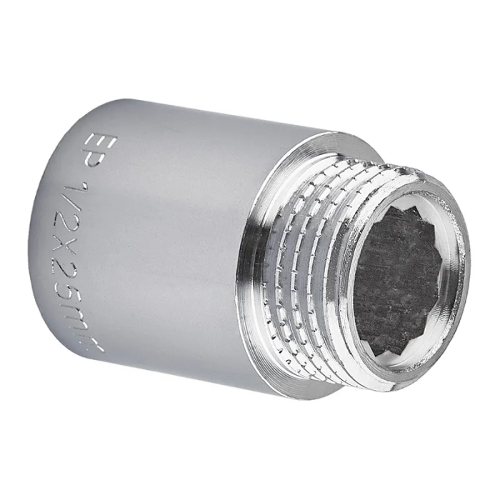 Подовжувач Europroduct EP.E025.Chr - 1/2"MF-25мм хром (EP6124) Подовжувач Europroduct EP.E025.Chr - 1/2"MF-25мм хром (EP6124)