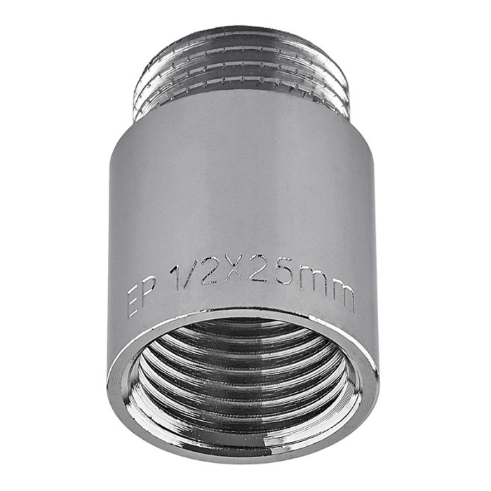 Подовжувач Europroduct EP.E025.Chr - 1/2"MF-25мм хром (EP6124) Подовжувач Europroduct EP.E025.Chr - 1/2"MF-25мм хром (EP6124)