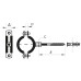 Хомут трубний оцинкований Koer KCB.20 1-1 /2" (47-51) чорний (KR2799)