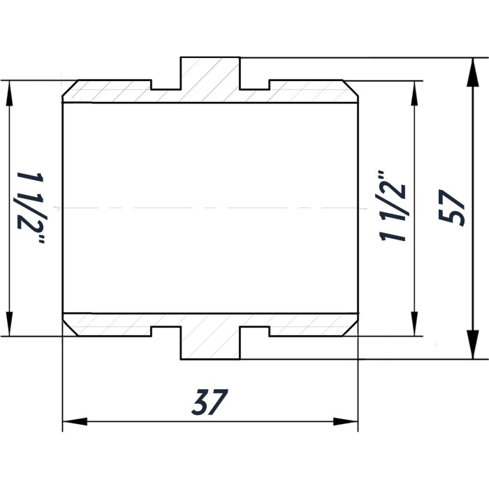 Ніпель 1 1/2″ЗЗ нікельований NN772S OPTIMUM Ніпель 1 1/2″ЗЗ нікельований NN772S OPTIMUM