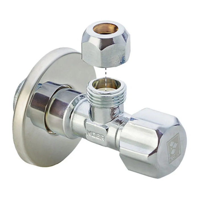 Кран вентильний Koer 1/2x3/8 з накидною гайкою (KR.510) (KR0147) Кран вентильний Koer 1/2x3/8 з накидною гайкою (KR.510) (KR0147)