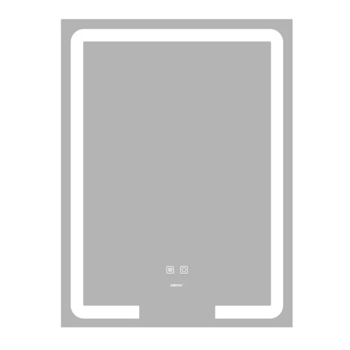 Дзеркало Zerix Prime MR02-60x80 з LED Touch, Anti-fog, димером, регулятором яскравості (ZX6051) Дзеркало Zerix Prime MR02-60x80 з LED Touch, Anti-fog, димером, регулятором яскравості (ZX6051)